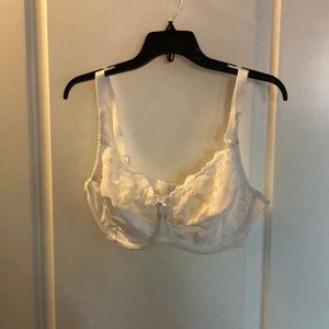 Cream lace bra
